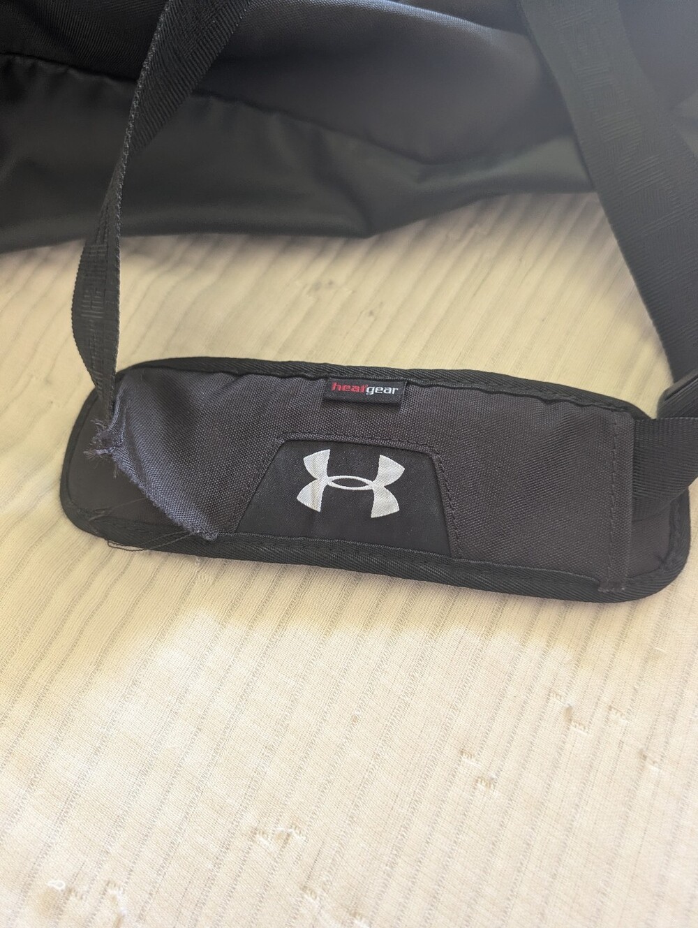 Under Armour Black Duffel Bag with White Trim - Picture 4 of 4